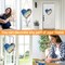 Diamond Painting Kits Hanging Pendant, Beach Diamond Art Kits for Adults, Special Shaped Rhinestone Valentine's Day Gift Diamond Art, Double Sided Summer Decor for Garden Window (8 x 8inch)